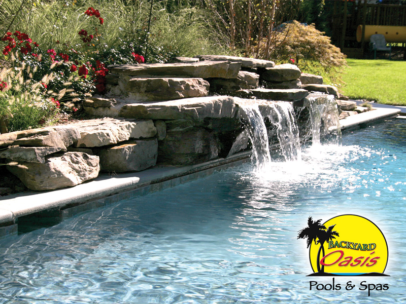 Back Yard Oasis swimming Pool